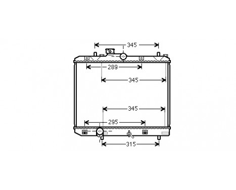 Radiateur, refroidissement du moteur 52002111 International Radiators