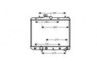Radiateur, refroidissement du moteur 52002112 International Radiators