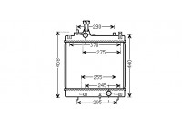 Radiateur, refroidissement du moteur 52002113 International Radiators