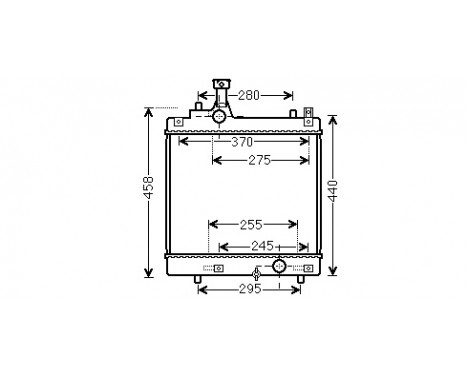 Radiateur, refroidissement du moteur 52002113 International Radiators