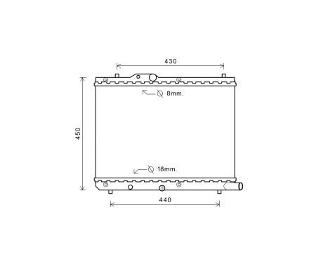 Radiateur, refroidissement du moteur 52002122 International Radiators