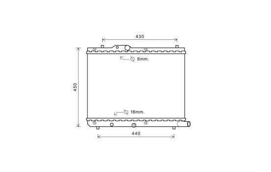 Radiateur, refroidissement du moteur 52002122 International Radiators