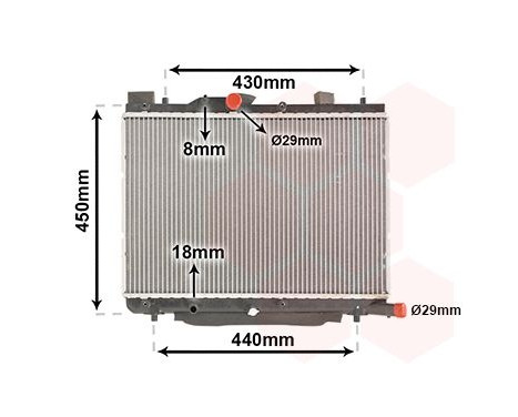 Radiateur, refroidissement du moteur 52002122 International Radiators, Image 2