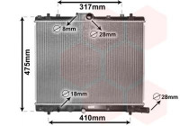 Radiateur, refroidissement du moteur 52002136 International Radiators