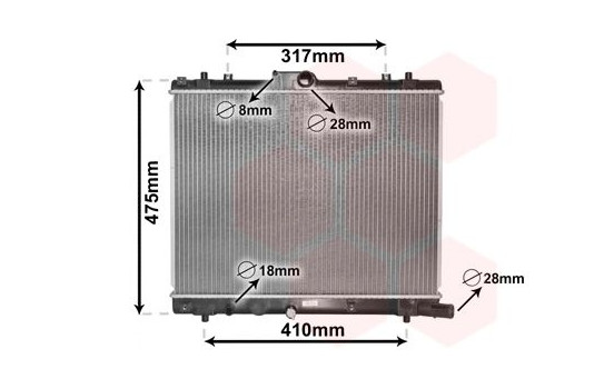 Radiateur, refroidissement du moteur 52002136 International Radiators