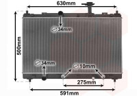 Radiateur, refroidissement du moteur 52012701 International Radiators