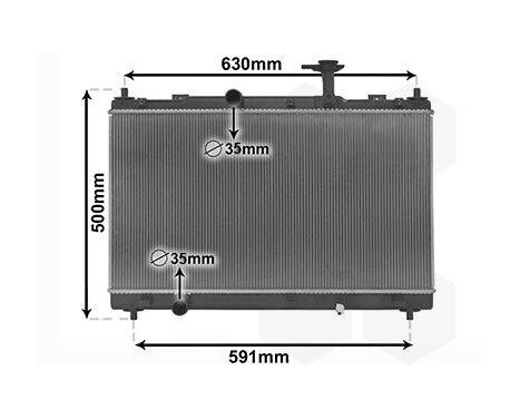 Radiateur, refroidissement du moteur 52012702 International Radiators