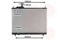 Radiateur, refroidissement du moteur 52012712 International Radiators