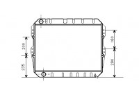Radiateur, refroidissement du moteur 53002134 International Radiators