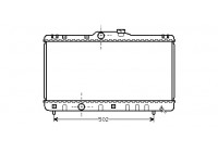 Radiateur, refroidissement du moteur 53002147 International Radiators