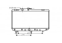 Radiateur, refroidissement du moteur 53002208 International Radiators