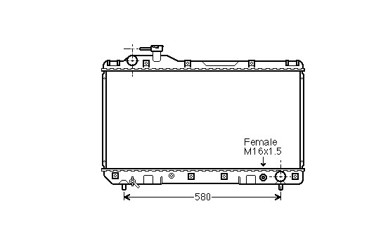 Radiateur, refroidissement du moteur 53002219 International Radiators
