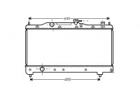 Radiateur, refroidissement du moteur 53002237 International Radiators