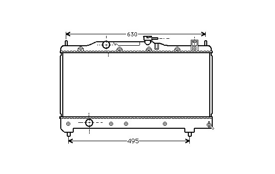 Radiateur, refroidissement du moteur 53002237 International Radiators