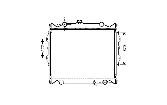 Radiateur, refroidissement du moteur 53002248 International Radiators