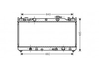 Radiateur, refroidissement du moteur 53002282 International Radiators