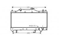 Radiateur, refroidissement du moteur 53002285 International Radiators