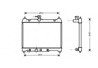 Radiateur, refroidissement du moteur 53002287 International Radiators