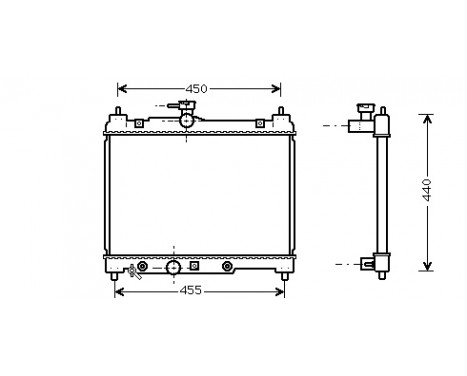 Radiateur, refroidissement du moteur 53002287 International Radiators