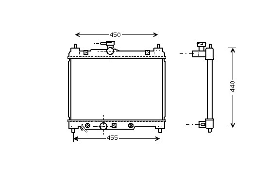 Radiateur, refroidissement du moteur 53002287 International Radiators