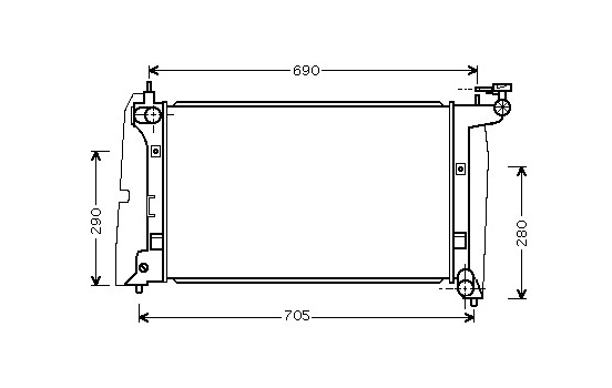 Radiateur, refroidissement du moteur 53002289 International Radiators