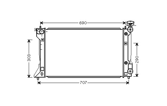 Radiateur, refroidissement du moteur 53002293 International Radiators