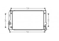 Radiateur, refroidissement du moteur 53002295 International Radiators