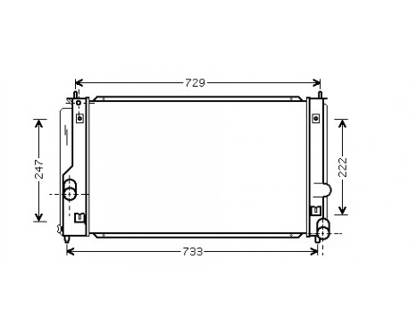 Radiateur, refroidissement du moteur 53002295 International Radiators