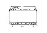 Radiateur, refroidissement du moteur 53002298 International Radiators
