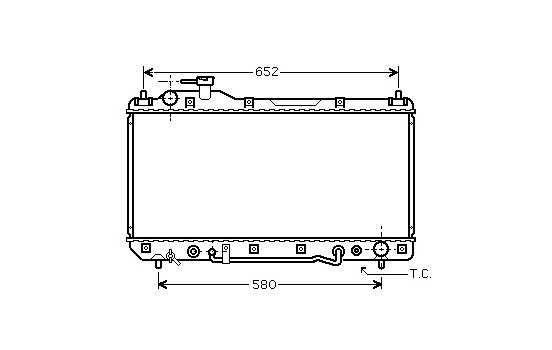 Radiateur, refroidissement du moteur 53002298 International Radiators