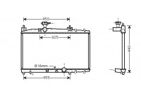 Radiateur, refroidissement du moteur 53002317 International Radiators