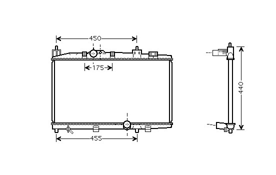Radiateur, refroidissement du moteur 53002318 International Radiators