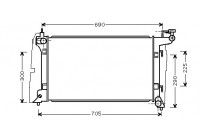 Radiateur, refroidissement du moteur 53002323 International Radiators