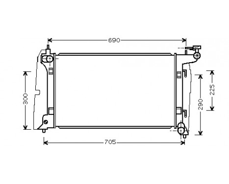 Radiateur, refroidissement du moteur 53002323 International Radiators