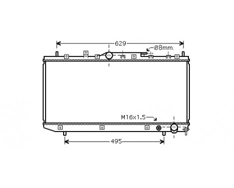 Radiateur, refroidissement du moteur 53002324 International Radiators