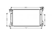 Radiateur, refroidissement du moteur 53002333 International Radiators
