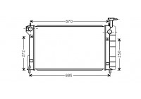 Radiateur, refroidissement du moteur 53002335 International Radiators