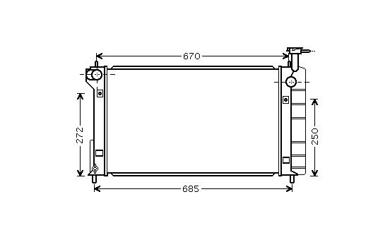 Radiateur, refroidissement du moteur 53002335 International Radiators