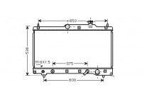 Radiateur, refroidissement du moteur 53002336 International Radiators