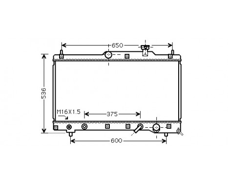 Radiateur, refroidissement du moteur 53002336 International Radiators