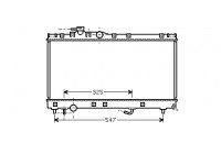 Radiateur, refroidissement du moteur 53002350 International Radiators