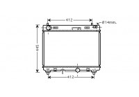 Radiateur, refroidissement du moteur 53002358 International Radiators