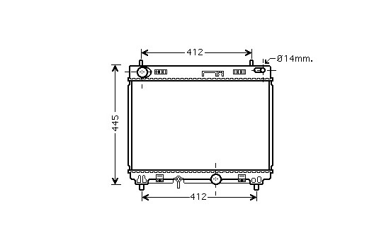 Radiateur, refroidissement du moteur 53002358 International Radiators