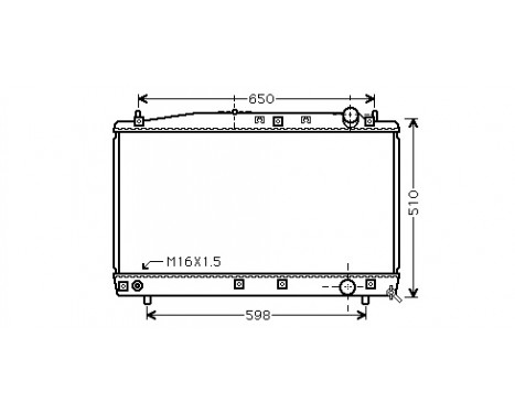 Radiateur, refroidissement du moteur 53002366 International Radiators