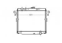 Radiateur, refroidissement du moteur 53002379 International Radiators