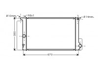 Radiateur, refroidissement du moteur 53002397 International Radiators