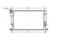 Radiateur, refroidissement du moteur 53002398 International Radiators