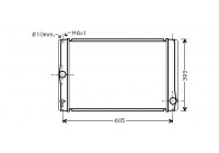 Radiateur, refroidissement du moteur 53002400 International Radiators