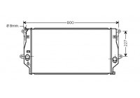 Radiateur, refroidissement du moteur 53002401 International Radiators