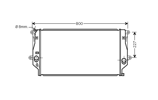 Radiateur, refroidissement du moteur 53002401 International Radiators